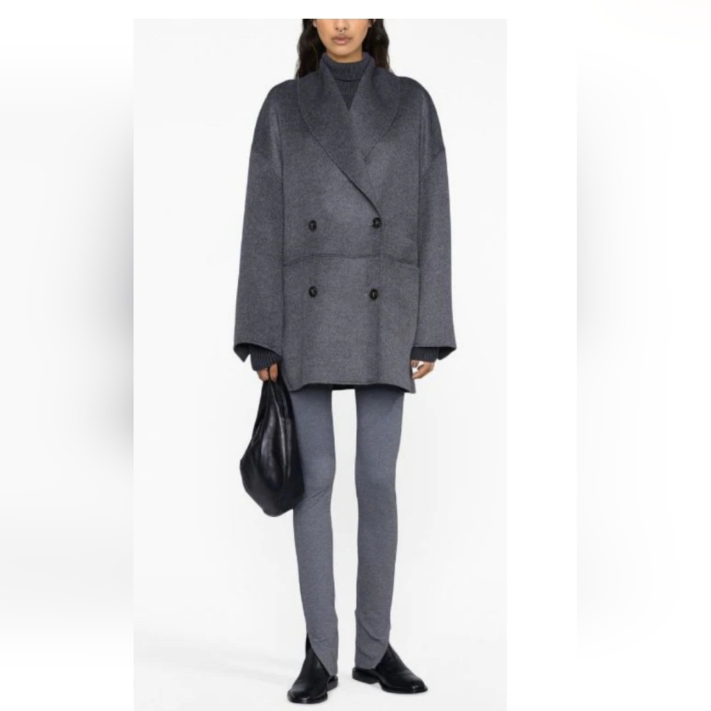 Toteme double breasted shawl collar coat